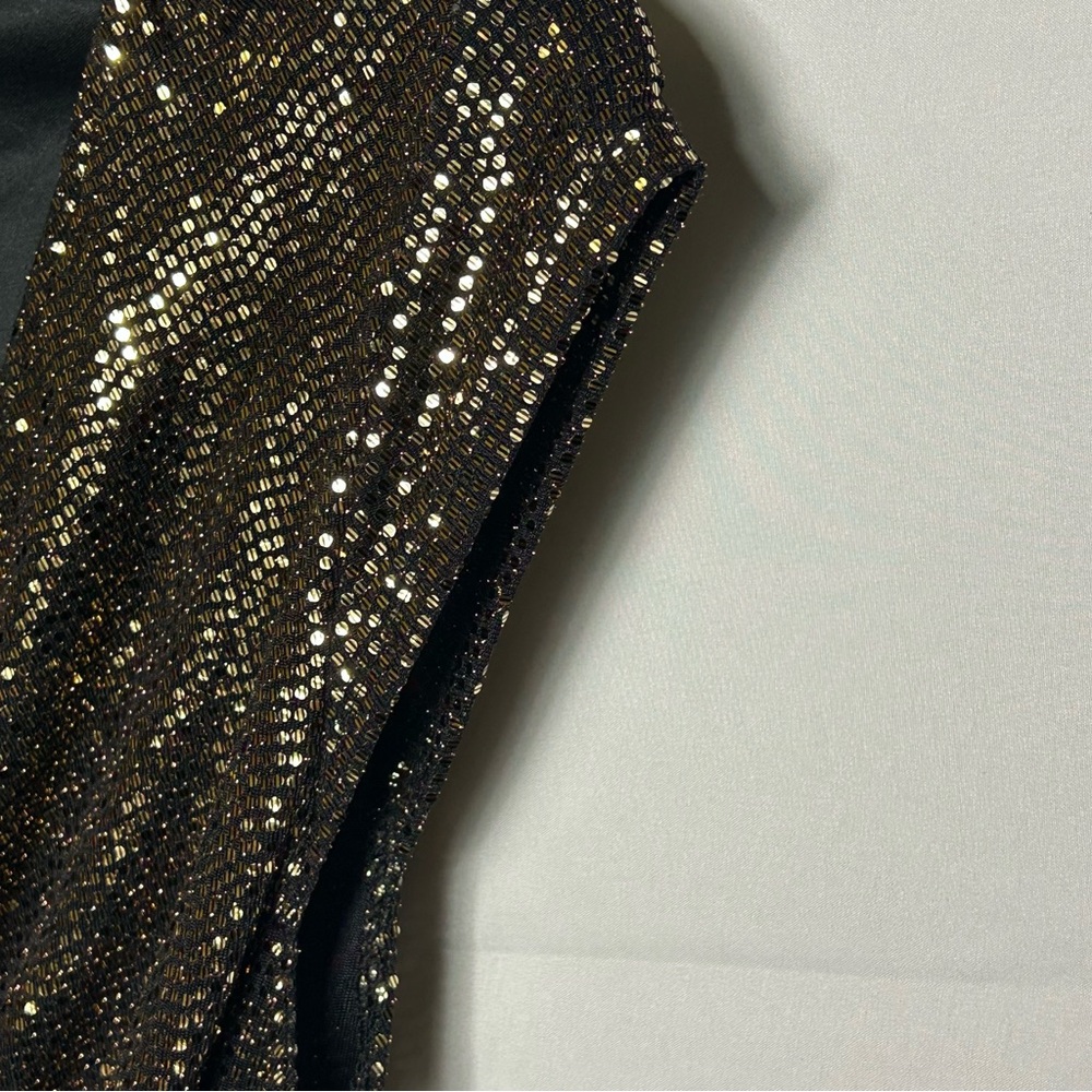 JM Studio by John Meyer Dress Long Gold Sequin Party Wedding Size 6 - Picture 9 of 11